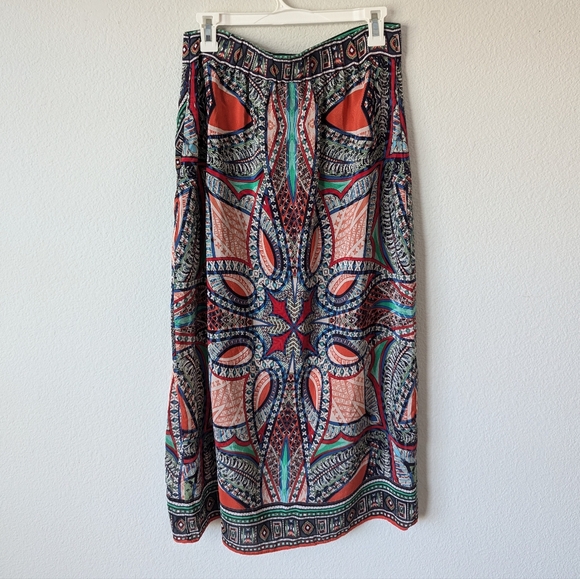 Maeve Anthropologie Midi Silk Skirt - Picture 5 of 7